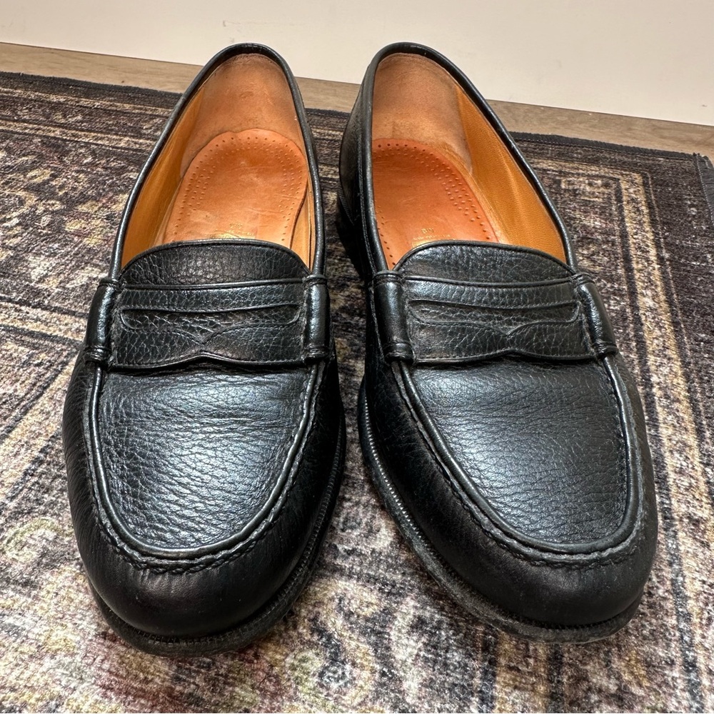 Vintage Italian Leather Loafers // Size 9-9.5 W